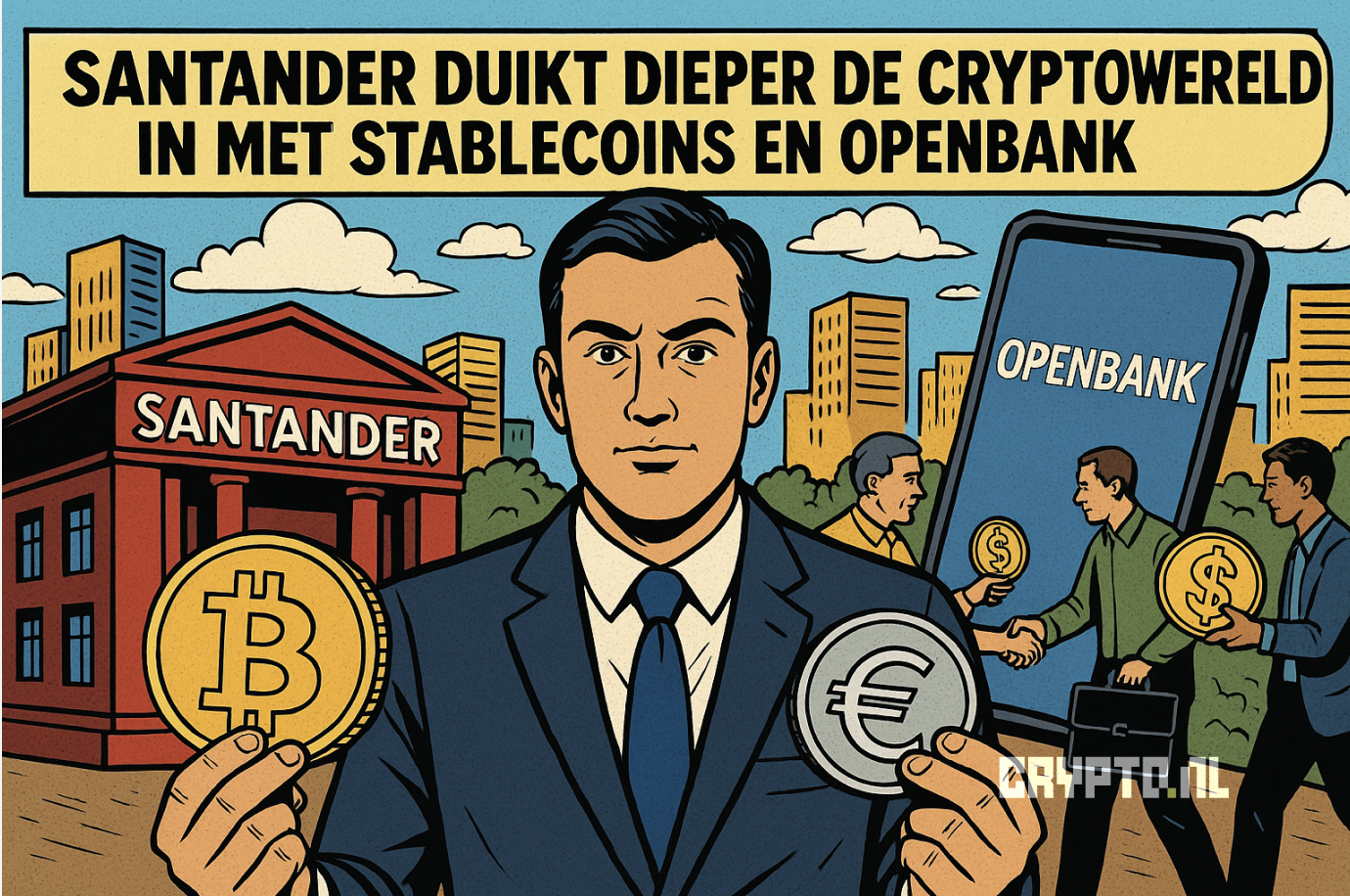 Santander duikt dieper de cryptowereld in met stablecoins en Openbank