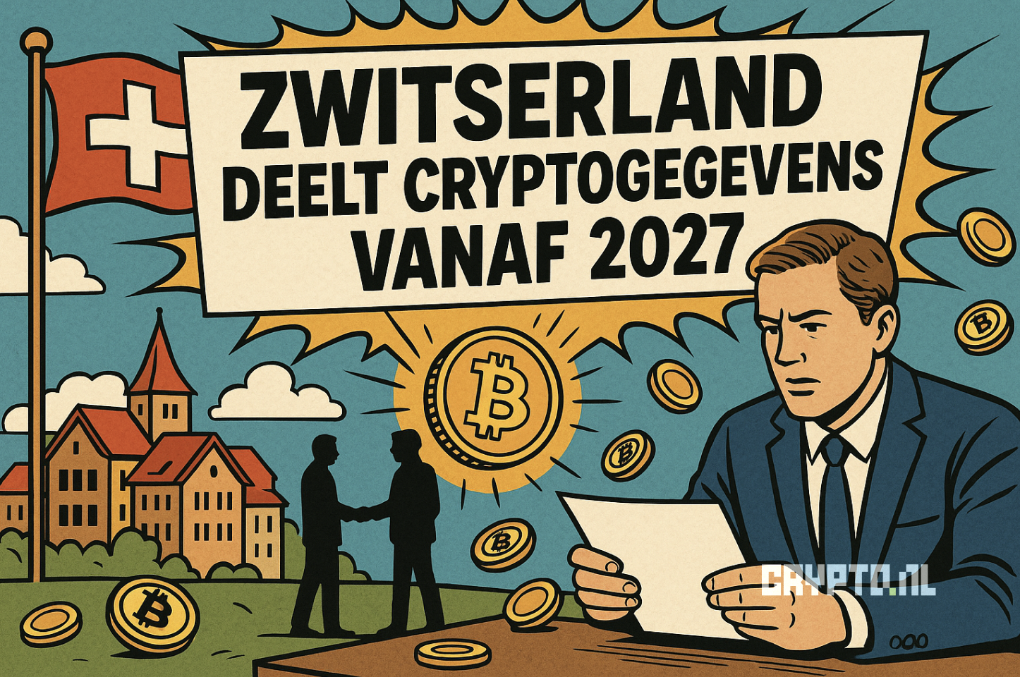 Zwitserland draait bij: vanaf 2027 wordt je crypto gedeeld met 74 landen