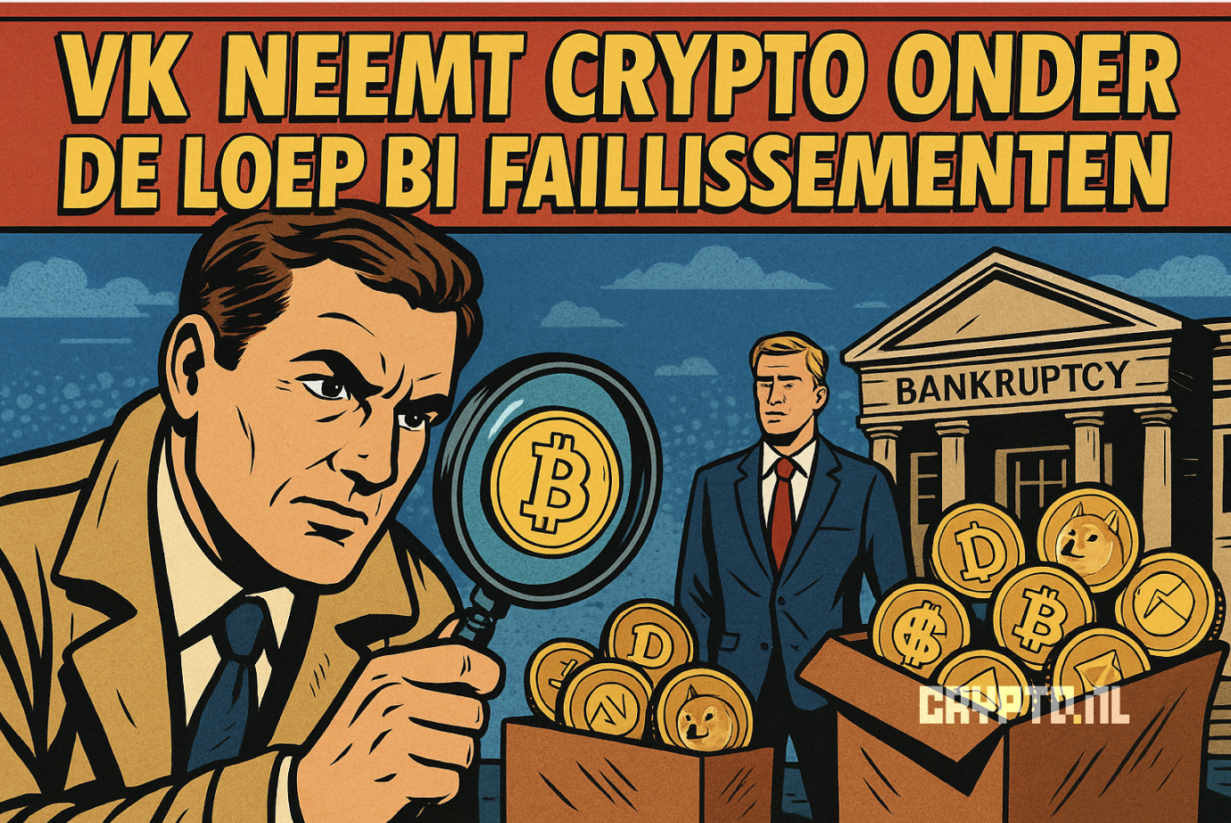 VK neemt crypto onder de loep bij faillissementen