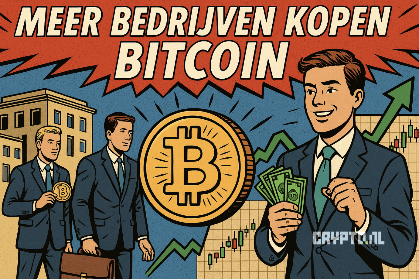 Meer bedrijven kopen Bitcoin: zo profiteren crypto-aandelen mee