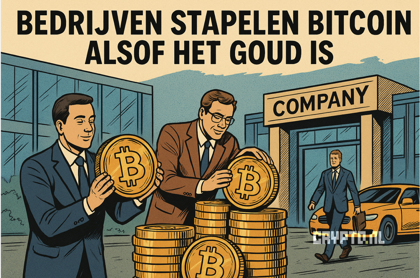 Bedrijven stapelen Bitcoin alsof het goud is