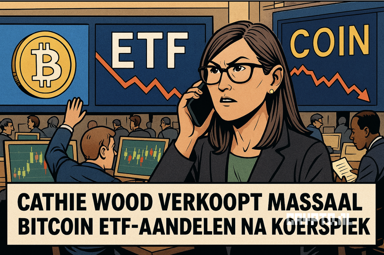 Cathie Wood verkoopt massaal Bitcoin ETF-aandelen na koerspiek