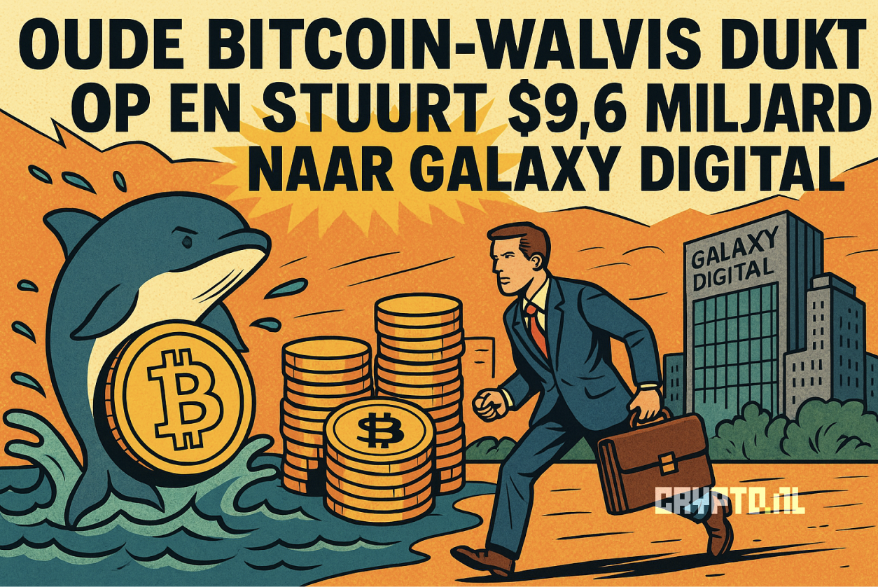 Oude Bitcoin-walvis duikt op en stuurt $9,6 miljard naar Galaxy Digital
