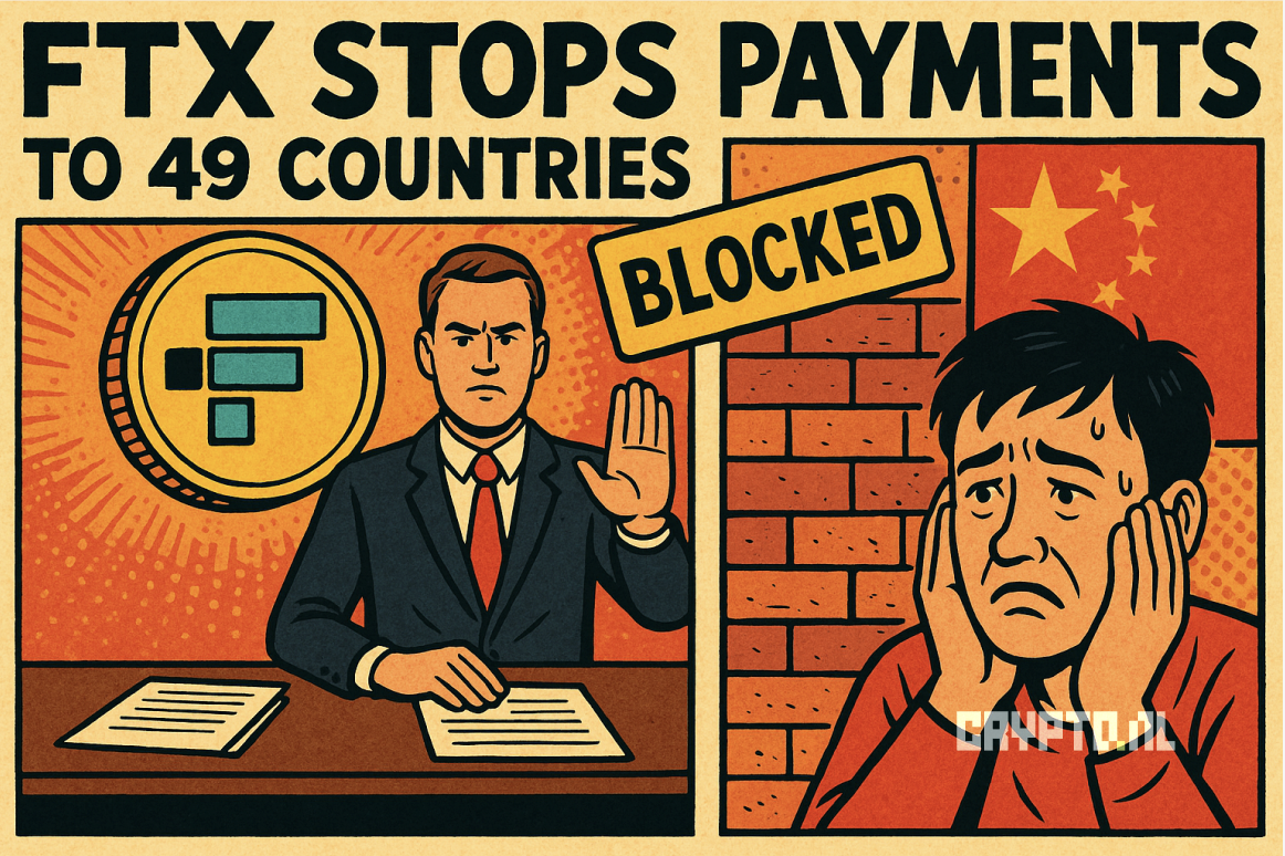 FTX zet terugbetalingen op pauze voor schuldeisers uit 49 landen met name  China geraakt