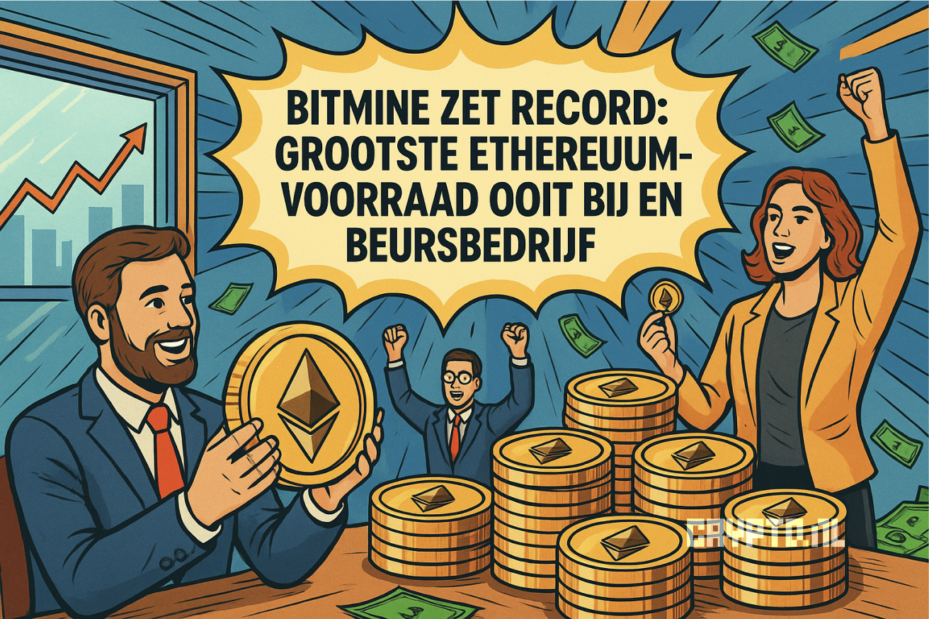 BitMine zet record: grootste Ethereum-voorraad ooit bij een beursbedrijf