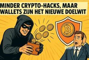 Minder crypto-hacks, maar wallets zijn het nieuwe doelwit