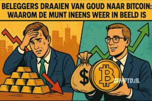Beleggers draaien van goud naar Bitcoin: waarom de munt ineens weer in beeld is