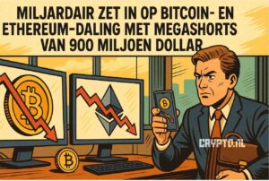 Miljardair zet in op Bitcoin en Ethereum daling met megashorts van 900 miljoen dollar