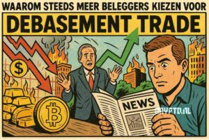 Waarom steeds meer beleggers kiezen voor de ‘debasement trade’ met Bitcoin en goud