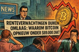 Renteverwachtingen duiken omlaag: waarom Bitcoin opnieuw onder $89.000 zakt