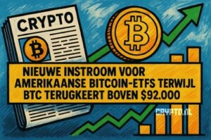 Nieuwe instroom voor Amerikaanse Bitcoin-ETFs terwijl BTC terugkeert boven $92.000