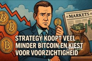 Strategy koopt veel minder Bitcoin en kiest voor voorzichtigheid