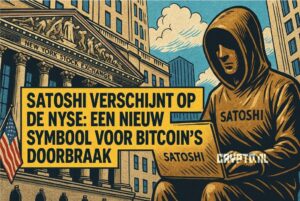 Satoshi verschijnt op de NYSE: een nieuw symbool voor Bitcoin’s doorbraak