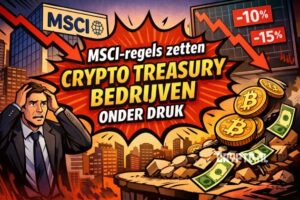 MSCI-regels zetten crypto treasury bedrijven onder druk