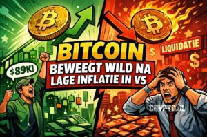 Bitcoin beweegt wild na laagste Amerikaanse inflatie sinds 2021