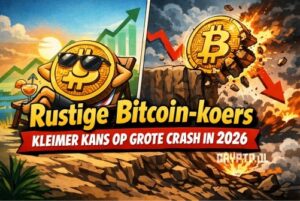 Rustige Bitcoin-koers verkleint kans op grote crash in 2026