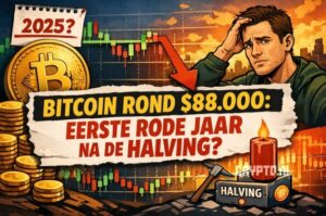 Bitcoin rond $88.000: wordt 2025 het eerste rode jaar na de halving?