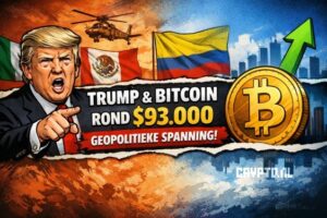 Bitcoin blijft sterk rond $93.000 terwijl Trump geopolitieke spanning opvoert