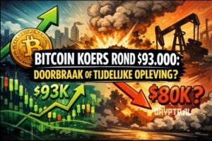 Bitcoin koers rond $93.000: doorbraak of tijdelijke opleving?