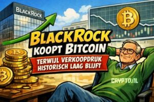BlackRock koopt opnieuw Bitcoin terwijl verkoopdruk historisch laag blijft