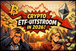 Crypto ETF-uitstroom zet door: beleggers blijven voorzichtig in 2026