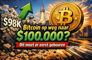 Bitcoin op weg naar $100.000? Dit moet er eerst gebeuren