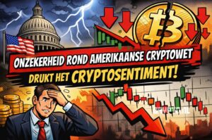 Cryptosentiment zakt door onzekerheid over Amerikaanse cryptowet