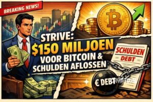 Strive wil $150 miljoen ophalen voor Bitcoin en schuldafbouw