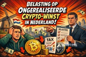 Nederland wil belasting heffen op ongerealiseerde crypto-winst