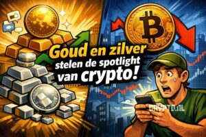 Goud en zilver stelen de spotlight van crypto op social media