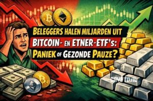 Beleggers halen miljarden uit Bitcoin- en Ether-ETF’s: paniek of gezonde pauze?