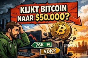 Bitcoin koers onder druk: kijken traders naar $50.000 als volgende halte?