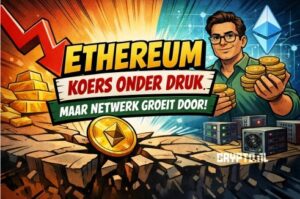 Ethereum koers onder druk, maar netwerk groeit door
