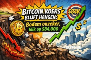 Bitcoin koers blijft hangen: bodem onzeker, blik op $84.000
