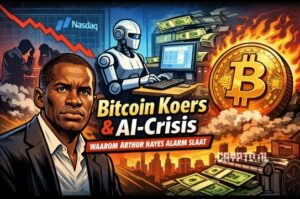 Bitcoin koers en AI-crisis: waarom Arthur Hayes alarm slaat
