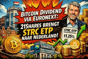 Bitcoin dividend via Euronext: 21Shares brengt STRC ETP naar Nederland