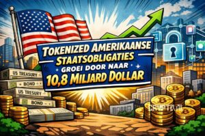 Tokenized Amerikaanse staatsobligaties groeien door naar 10,8 miljard dollar
