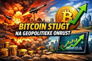 Bitcoin stijgt na geopolitieke onrust