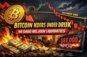 Bitcoin koers onder druk na $400 miljoen liquidaties