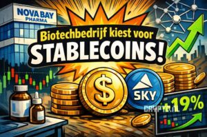 Biotechbedrijf kiest voor stablecoins en ziet aandeel stijgen