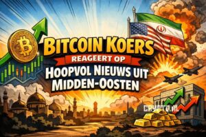 Bitcoin koers reageert op hoopvol nieuws uit Midden-Oosten