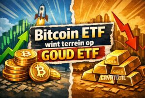 Bitcoin ETF wint terrein op goud ETF