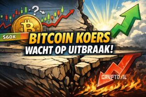 Bitcoin koers wacht op uitbraak na weken van stilstand