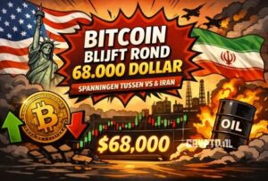 Bitcoin blijft hangen rond 68.000 dollar terwijl markt wacht op duidelijkheid