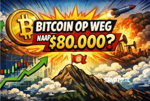 Bitcoin koers blijft hangen maar traders zien kans op stijging naar 80.000