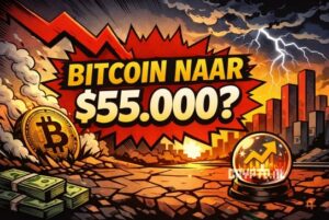 Bitcoin koers verwachting: komt er nog een daling naar $55.000?