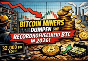 Bitcoin miners dumpen recordhoeveelheid BTC in 2026