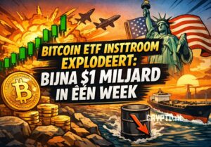 Bitcoin ETF instroom explodeert: bijna $1 miljard in één week