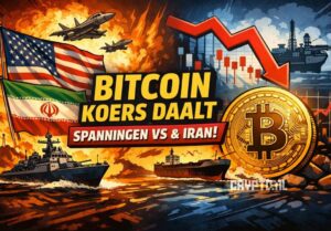 Bitcoin koers daalt door spanningen VS en Iran