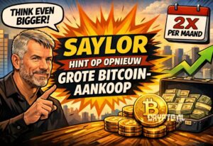 Saylor hint opnieuw op grote Bitcoin-aankoop